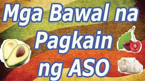 Mga Pagkain Na Bawal .